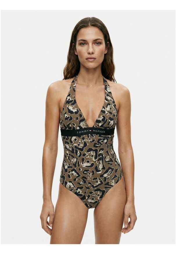 TOMMY HILFIGER - Tommy Hilfiger Strój kąpielowy UW0UW06372 Beżowy. Kolor: beżowy. Materiał: syntetyk
