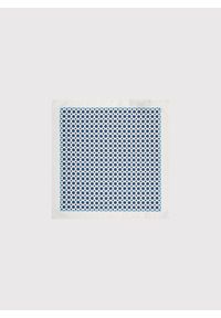 Pako Lorente - PAKO LORENTE – Biała poszetka w mikrowzór. Kolor: biały. Materiał: poliester #1