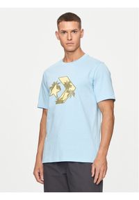 Converse T-Shirt M Festival Star Chev Tee 10026417-A03 Niebieski Regular Fit. Kolor: niebieski. Materiał: bawełna