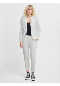 ICHI Spodnie materiałowe 20104757 Biały Slim Fit. Kolor: biały. Materiał: syntetyk #4
