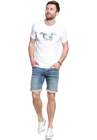 Mustang - SPODENKI MUSTANG Chicago Short DENIM BLUE 1007754 5000 103. Materiał: denim #8