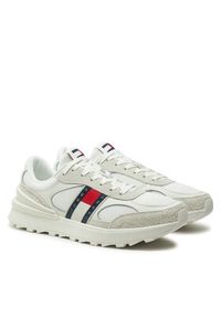 Tommy Jeans Sneakersy Tjm Technical Runner Ess EM0EM01537 Biały. Kolor: biały. Materiał: zamsz, skóra