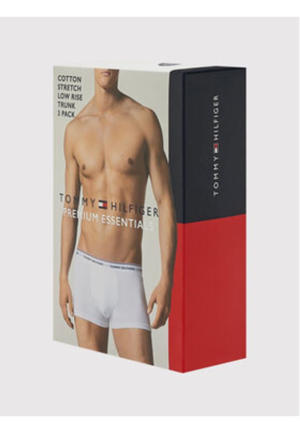 TOMMY HILFIGER - Tommy Hilfiger Komplet 3 par bokserek 3P Lr Trunk 1U87903841 Biały. Kolor: biały. Materiał: bawełna