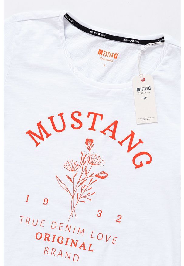 Mustang - MUSTANG T SHIRT DAMSKI Alina C Print 1009870 2045. Wzór: nadruk