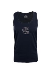 WOMEN\'S BEST - Glemo DPT Chloe damski top – Navy. Kolor: niebieski. Materiał: elastan, bawełna. Długość rękawa: na ramiączkach. Sport: fitness #1