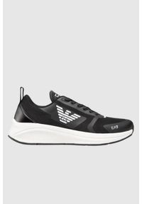 EA7 Emporio Armani - EA7 Czarne sneakersy z białym logo, Rozmiar 41 1/3. Kolor: czarny #4