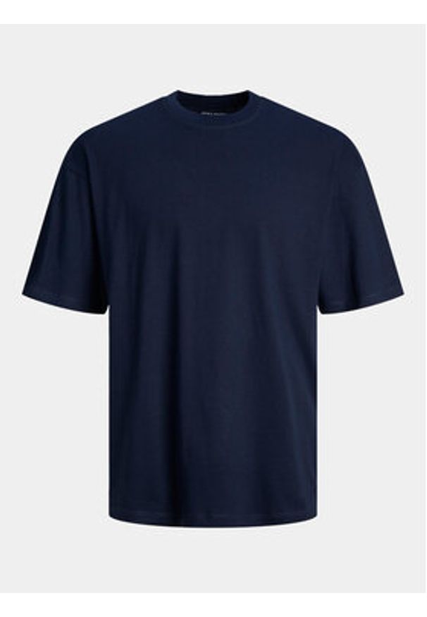 Jack & Jones - Jack&Jones T-Shirt Bradley 12249319 Granatowy Regular Fit. Kolor: niebieski. Materiał: bawełna