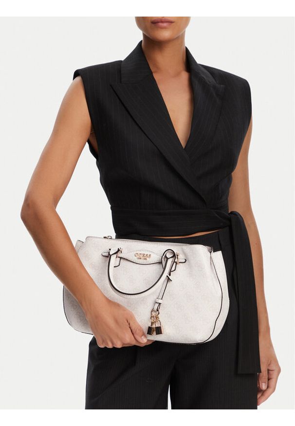 Guess Torebka Katya HWSG96 52060 Biały. Kolor: biały. Materiał: skórzane