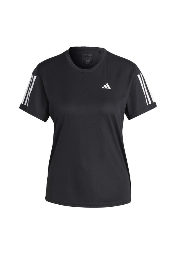 Koszulka do biegania damska Adidas Own the Run Tee. Kolor: czarny. Materiał: materiał. Sport: bieganie