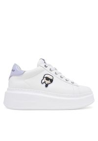 Karl Lagerfeld - KARL LAGERFELD Sneakersy Anakapri KL63530N Biały. Kolor: biały. Materiał: skóra