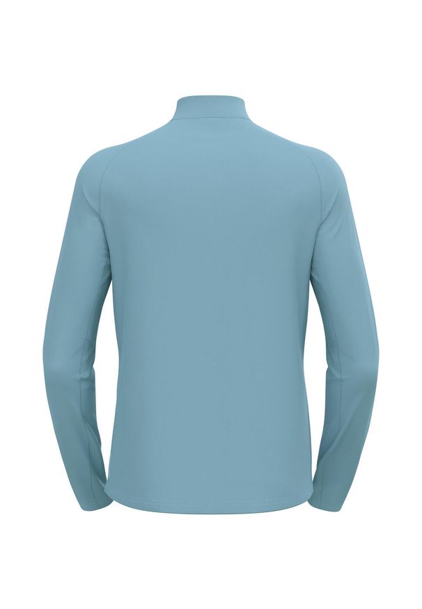 Odlo - Bluza techniczna męska ODLO Essential Light Mid Layer z krótkim zamkiem. Kolor: niebieski. Długość: krótkie