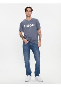 Hugo T-Shirt Dulivio 50467556 Niebieski Regular Fit. Kolor: niebieski. Materiał: bawełna