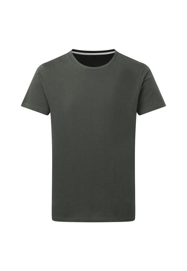 SG - Męska Koszulka Z Doskonałym Nadrukiem. Kolor: szary, wielokolorowy, brązowy. Wzór: nadruk. Sport: turystyka piesza