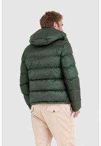 Blauer USA - BLAUER Ciemnozielona puchowa kurtka męska TRACY z kapturem, Rozmiar XXL. Typ kołnierza: kaptur. Kolor: zielony. Materiał: puch #4