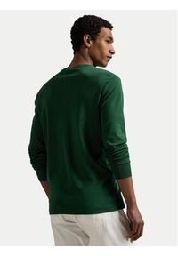 Polo Ralph Lauren Longsleeve 710760121038 Zielony Slim Fit. Typ kołnierza: polo. Kolor: zielony. Materiał: bawełna. Długość rękawa: długi rękaw