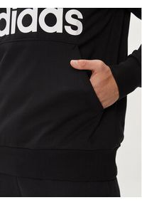 Adidas - adidas Bluza Essentials Logo Hoodie IJ8574 Czarny Regular Fit. Kolor: czarny. Materiał: bawełna