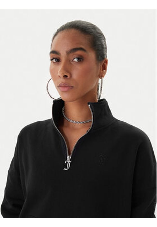 Juicy Couture Bluza Castella JCWAS225319 Czarny Oversize. Kolor: czarny. Materiał: bawełna