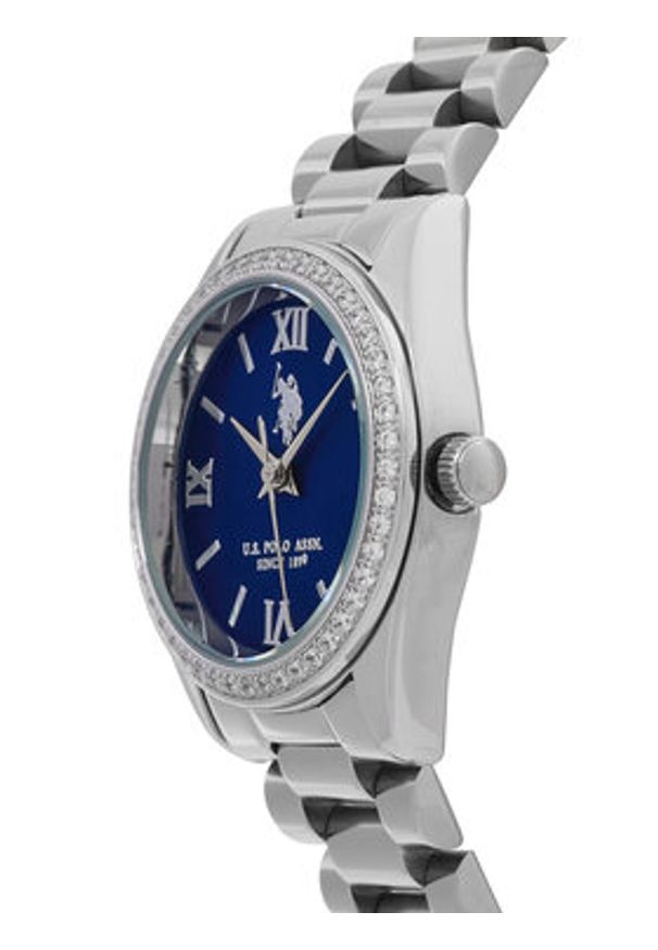 U.S. Polo Assn. Zegarek Melanie USP8460BL Srebrny. Kolor: srebrny