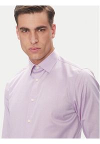 Calvin Klein Koszula LV019EU035 Różowy Slim Fit. Kolor: różowy. Materiał: bawełna #4