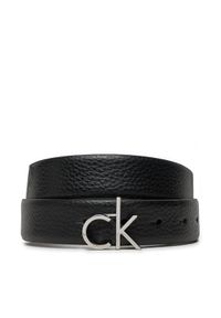 Calvin Klein Pasek Damski Ck Logo Buckle Belt 3.0_Pbl K60K613073 Czarny. Kolor: czarny. Materiał: skóra #1