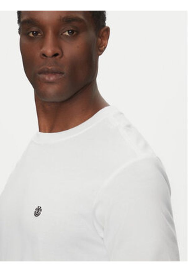 Element T-Shirt ELYKT00168 Biały Regular Fit. Kolor: biały. Materiał: bawełna