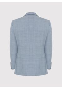Pako Lorente - PAKO LORENTE – Niebieska marynarka garniturowa w kraciasty deseń. Okazja: na wesele, na ślub cywilny, na komunię. Kolor: niebieski. Materiał: poliester, wełna, lycra #3