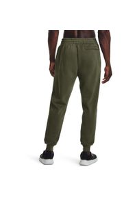 Spodnie Under Armour UA Rival Fleece, Mężczyźni. Kolor: biały, wielokolorowy, zielony. Materiał: bawełna, materiał