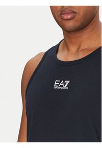 EA7 Emporio Armani Tank top 7M000295 AF10375 UB102 Granatowy Regular Fit. Kolor: niebieski. Materiał: bawełna #3