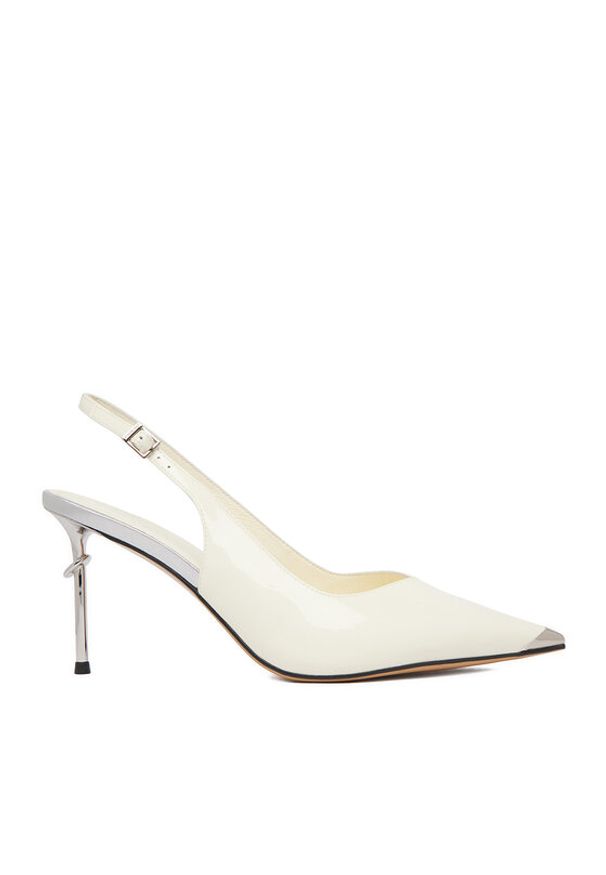 Eva Minge Szpilki EO-LILLY-LT2131-1-1 Écru. Kolor: kremowy. Materiał: syntetyk, skóra. Obcas: na szpilce