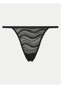 Calvin Klein Underwear Stringi 000QD3994E Czarny. Kolor: czarny. Materiał: syntetyk