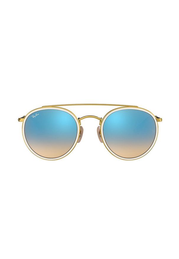 Ray-Ban - Okulary. Kształt: okrągłe. Kolor: złoty