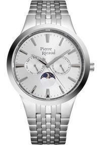 Zegarek Pierre Ricaud Zegarek męski Pierre Ricaud P97225.5113QF srebrny. Kolor: srebrny #1