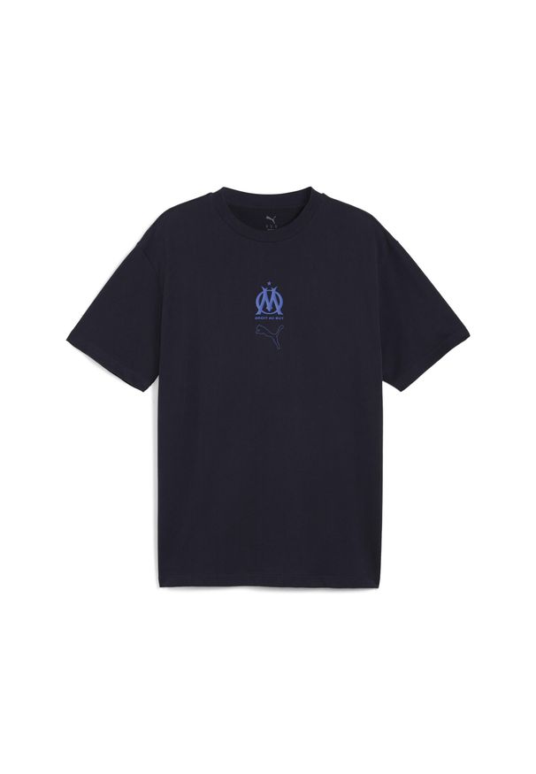 Puma - Koszulka unisex FtblEssentials Cellerator Olympique Marsylia PUMA. Kolor: niebieski. Sport: bieganie