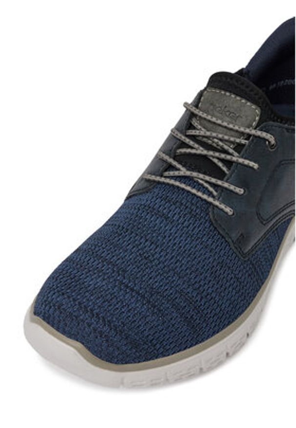 Rieker Sneakersy B6658-14 Granatowy. Kolor: niebieski. Materiał: materiał