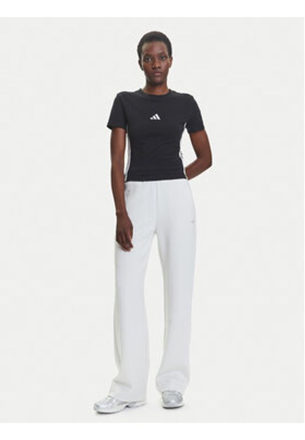 Adidas - adidas T-Shirt Essentials 3-Stripes JC8325 Czarny Slim Fit. Kolor: czarny. Materiał: bawełna