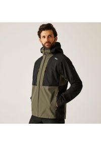 Regatta - Kurtka męska 3 w 1 Sacramento. Kolor: zielony, brązowy, wielokolorowy. Materiał: puch, materiał. Sport: turystyka piesza #1