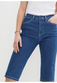 bonprix - Bermudy dżinsowe ze stretchem. Kolor: niebieski #2