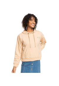 Bluza turystyczna damska Roxy Afternoon Hike. Typ kołnierza: kaptur. Kolor: beżowy. Materiał: poliester, bawełna. Sport: skateboard #1