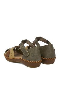 Rieker Sandały CEO-M1655-54 Zielony. Kolor: zielony. Materiał: materiał #2