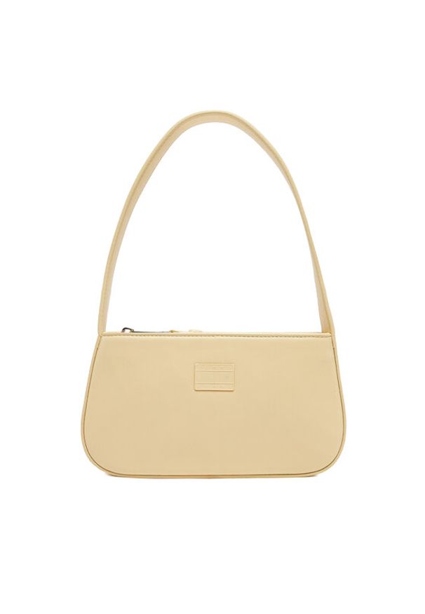 Tommy Jeans Torebka Tjw Ess Must Shoulder Bag AW0AW16966 Żółty. Kolor: żółty. Materiał: skórzane