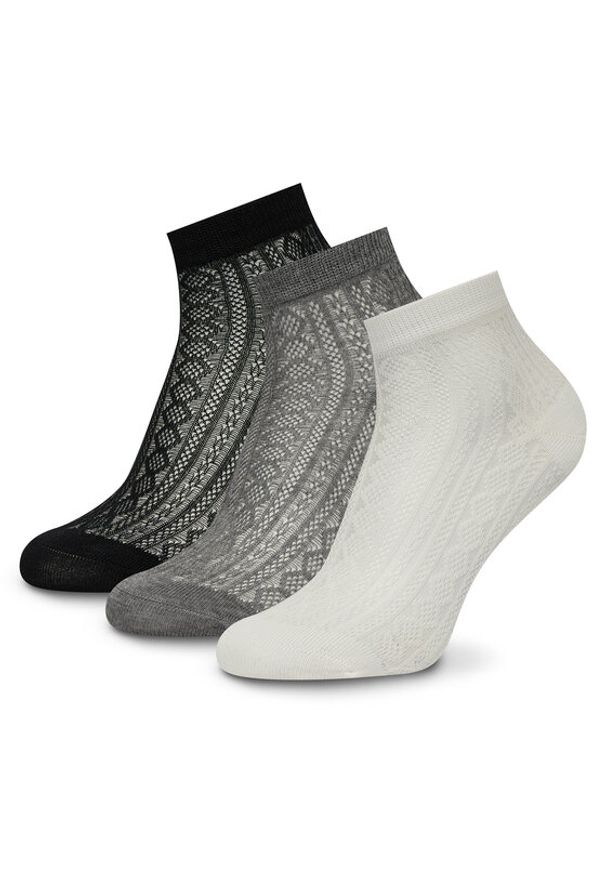 Nine West Zestaw 3 par wysokich skarpet damskich KR_NW_SHINY_Z_SS25 (3 PACK) Kolorowy. Materiał: materiał, bawełna. Wzór: kolorowy