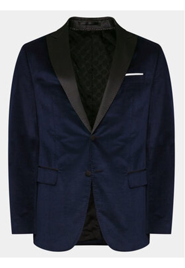 JOOP! Marynarka 17 JB-35Horace 30040435 Granatowy Slim Fit. Kolor: niebieski. Materiał: syntetyk