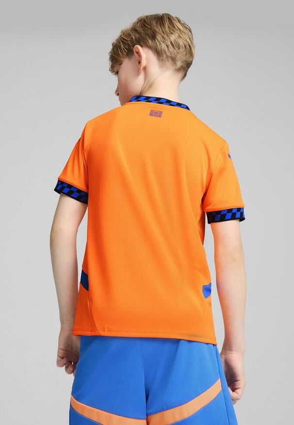 Puma - Młodzieżowa koszulka Olympique Marsylia 24/25 PUMA. Kolor: pomarańczowy, niebieski, żółty, wielokolorowy