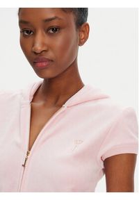 Juicy Couture Bluza Heritage JCGAS125021 Różowy Slim Fit. Kolor: różowy. Materiał: bawełna #4