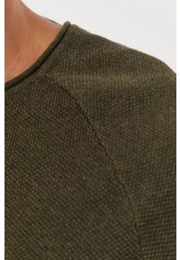 Jack & Jones Sweter męski kolor zielony. Kolor: zielony. Materiał: dzianina. Długość rękawa: raglanowy rękaw #4