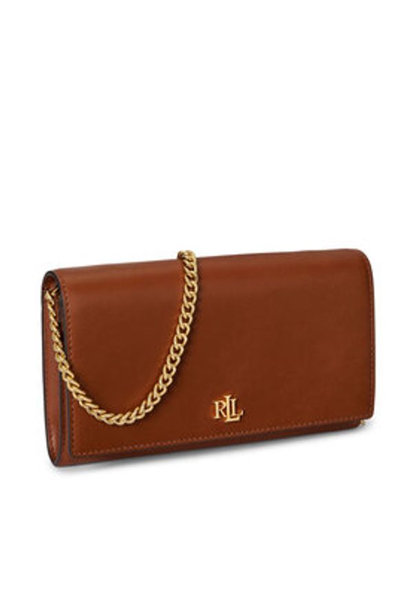 Lauren Ralph Lauren - LAUREN RALPH LAUREN Torebka 432980206002 Brązowy. Kolor: brązowy. Materiał: skórzane