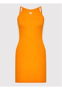 Adidas - adidas Sukienka letnia adicolor Classics HC2046 Pomarańczowy Slim Fit. Kolor: pomarańczowy. Materiał: bawełna. Sezon: lato #5
