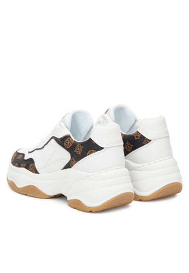 Guess Sneakersy 176007 Biały. Kolor: biały. Materiał: skóra
