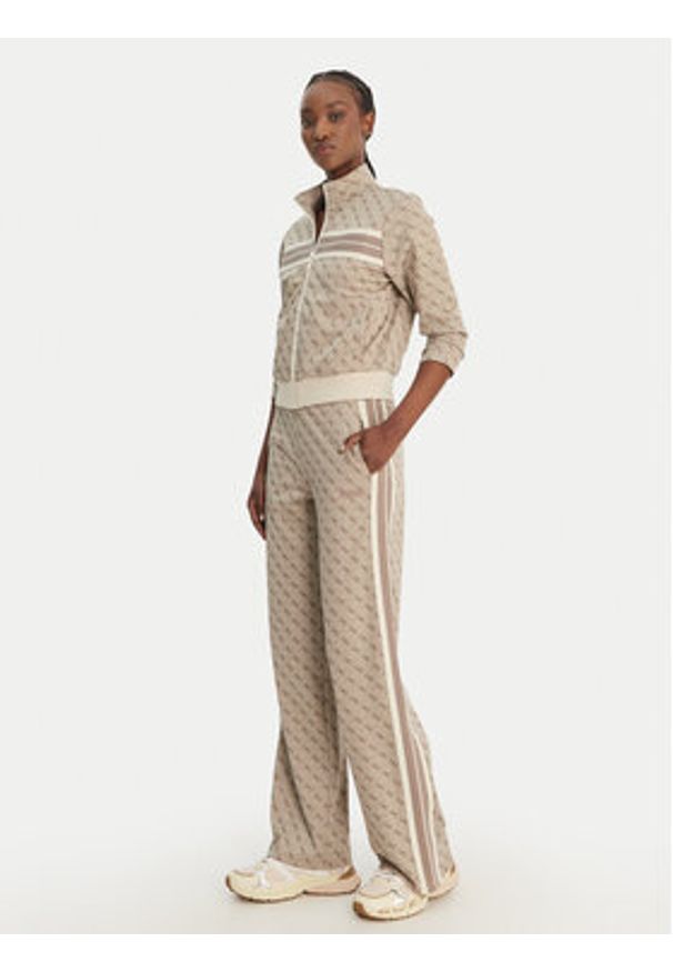 Guess Spodnie dresowe V6GB04 K2955 Beżowy Regular Fit. Kolor: beżowy. Materiał: syntetyk