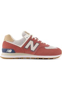 Buty unisex New Balance U574SR2 – czerwone. Okazja: na co dzień. Kolor: czerwony. Materiał: guma, skóra, zamsz, materiał, syntetyk. Szerokość cholewki: normalna. Model: New Balance 574 #1